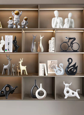 简约北欧轻奢高级感客厅r酒柜摆件家居装饰品桌面电视柜高档次软