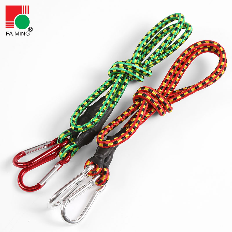 自行车行李绳 绑带弹力松紧绳橡胶货物捆绑皮筋合金扣