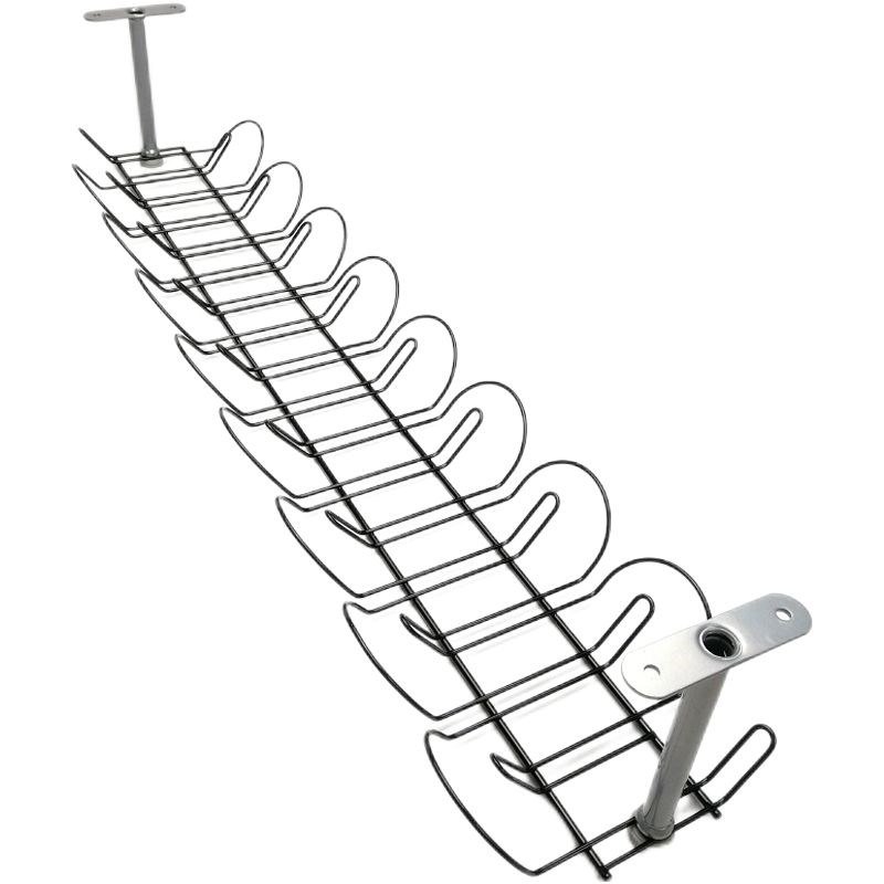 横向电线槽桌下电线收纳插线板收纳插线板储物篮70厘米