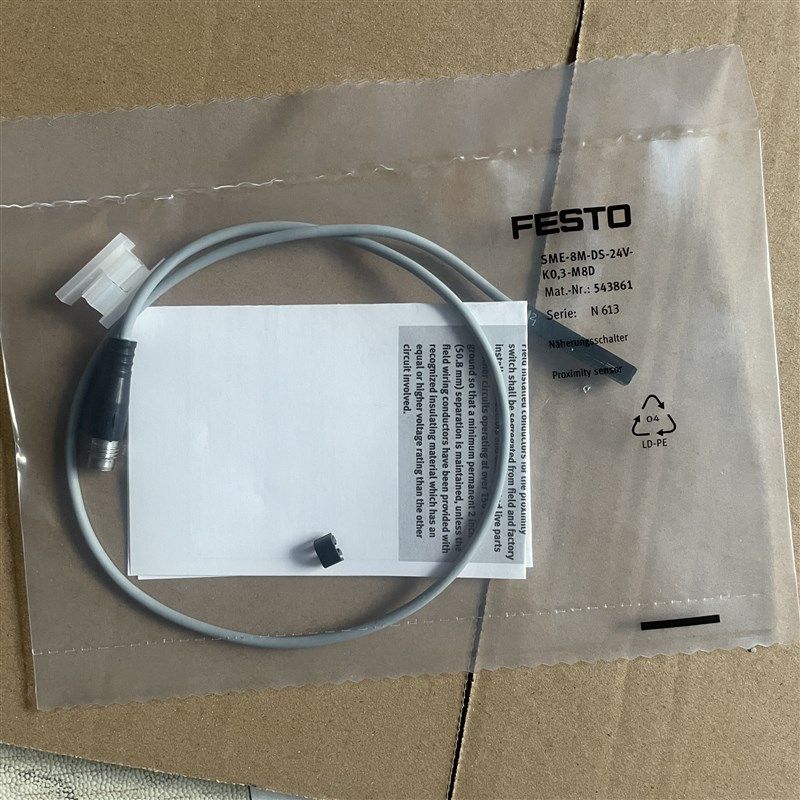 SME-8M-DS-24V-K-0,3-M8D FESO气缸磁性开关感应器传感器543861.