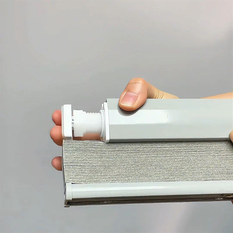 免打孔外置锂电池电动日夜蜂巢帘风琴帘