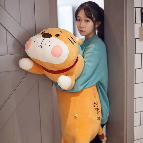 可爱老虎长条陪睡玩偶毛绒玩具大号公仔床上懒人夹腿抱枕布娃娃