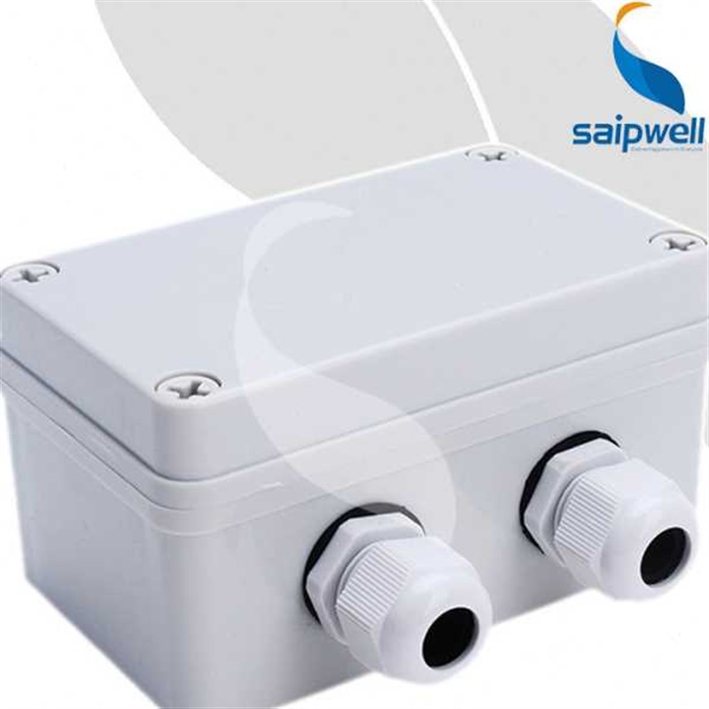 赛朋电路板安装盒一进两出电缆分线盒80*130*70套装防水接线盒