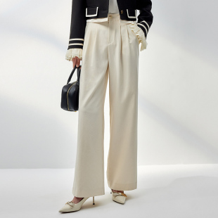 遮肉显瘦直筒裤 春秋新品 商场同款 N207A43438B 时菲菲