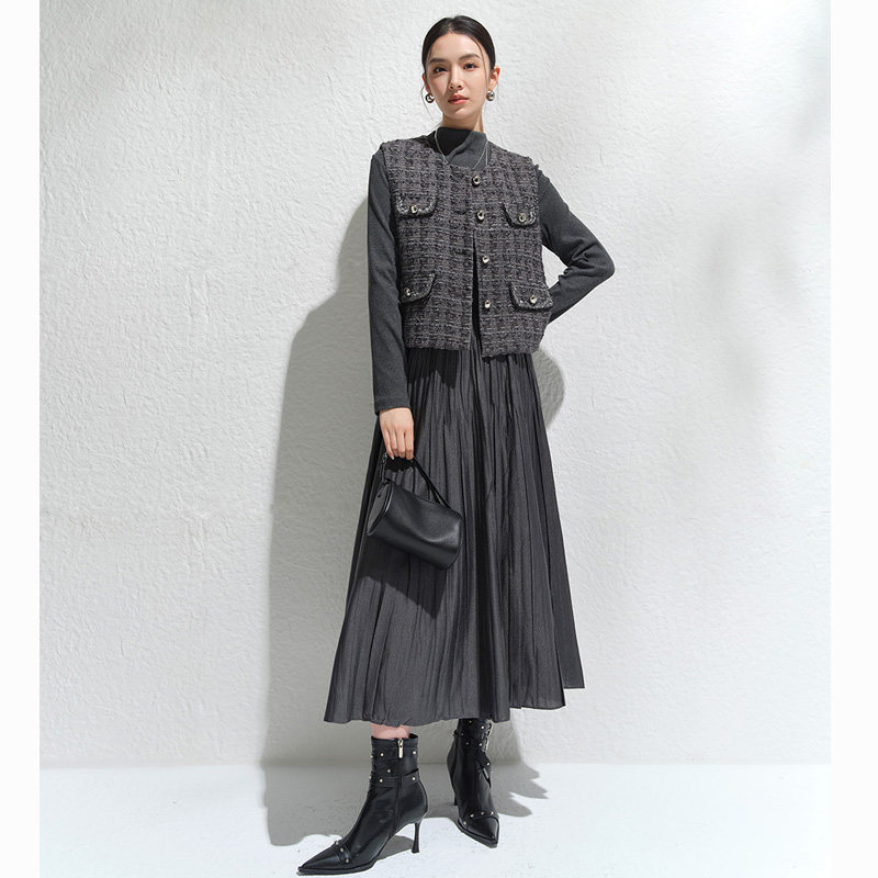 【时菲菲】商场同款冬季两件式套装连衣裙N1910A44534