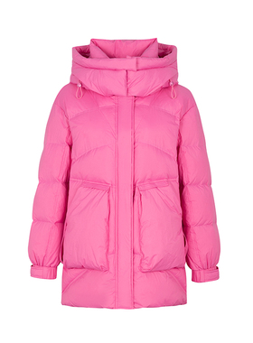 【时菲菲】商场同款防风保暖斜插口袋鸭绒服N0910A34975