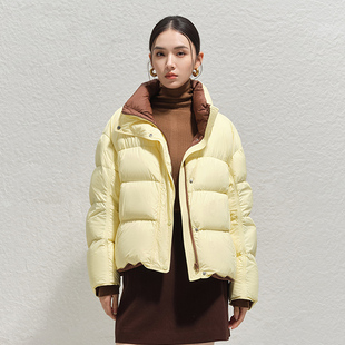 撞色泡芙短款 冬季 商场同款 鹅绒服N1011A44918 时菲菲