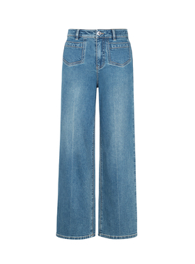 【时菲菲】商场同款新品舒适新疆棉高腰牛仔裤N138A33036