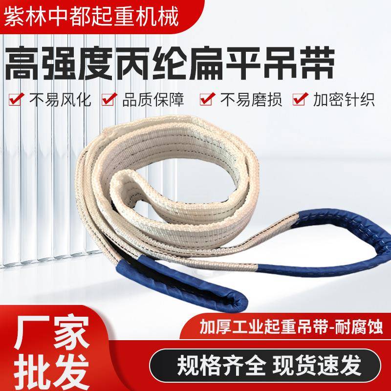 高强度丙纶扁平吊带起重吊带工业起重吊装绳1/2//5吨起重吊装带