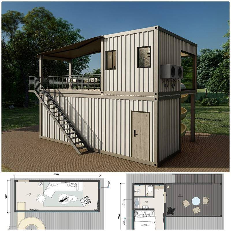 成都集装箱移动房装配式集成房屋活动房商业街区集装箱房住人箱房