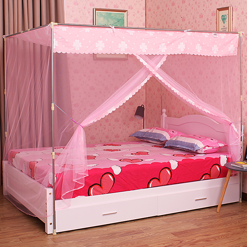 老式方顶蚊帐宿舍学生上下铺单门w1.2m1.5米1.8双人床家用寝室通