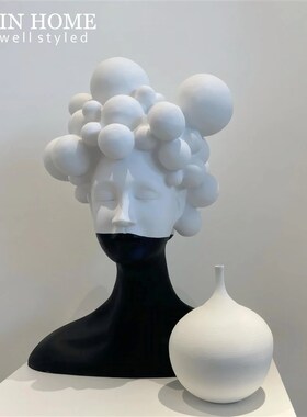 摆件高级感家居玄关客厅书房电视柜玄关轻K奢艺术雕塑装饰室内创