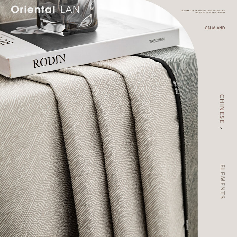 新款轻奢窗帘2021年客厅法式拼接挑空现代N简约卧室全遮光高级感