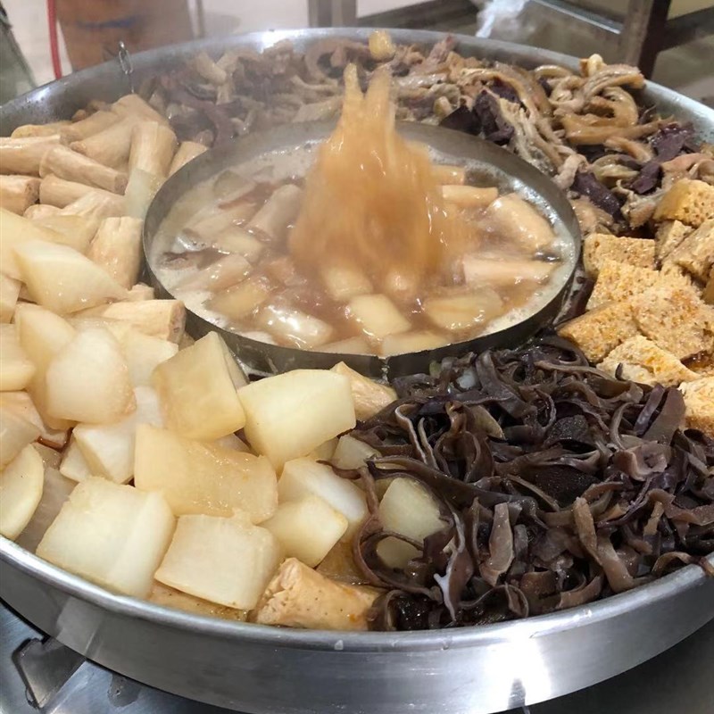 网红麻辣羊头卤i锅喷泉牛杂锅 商用摆摊车 龙虾盆夜市麻辣卤锅定