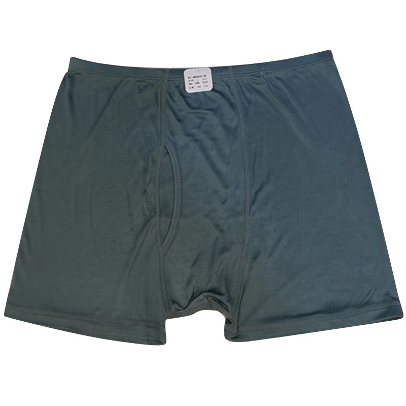 台湾名品全桑蚕丝男双面42针真丝F针织内裤高腰抗菌黑色大平角裤