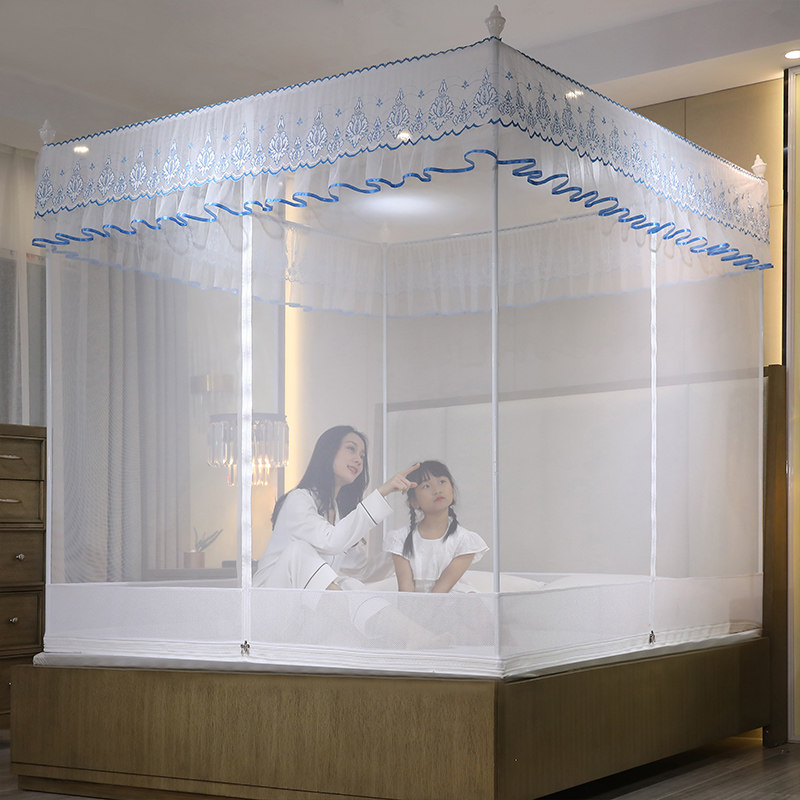 蚊帐T型加密拉链回底1.5米床家用防摔儿童蒙古包1.8m方顶方便拆洗,床上用品,蚊帐,淘宝优惠券,粉丝福利购,淘宝优惠卷