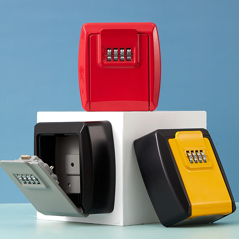 免钉安装修钥匙盒密码锁防盗门猫眼装钥匙墙壁私房钱盒子存储房卡