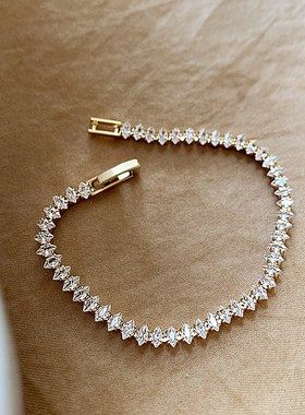 轻奢锆石水滴手链inns简约时尚高级感手环精致小众气质网红手饰女