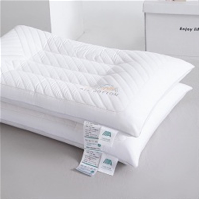 全棉5Ab远红外抗菌乳胶夹层spa枕头枕芯新款护颈枕芯单双人酒店枕