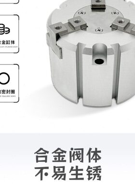 二爪气动手指气爪气缸MHS2-16D20D25D32D40D50D平行开闭圆柱形