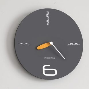 钟表挂钟客厅家用时尚 北欧个性 挂表时钟挂墙现代简约超静音石英钟