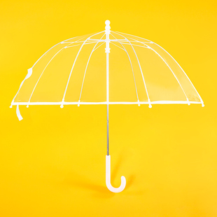 儿童雨伞透明男童幼儿园防夹手拱形迷你小号女孩小学生2岁3岁轻便