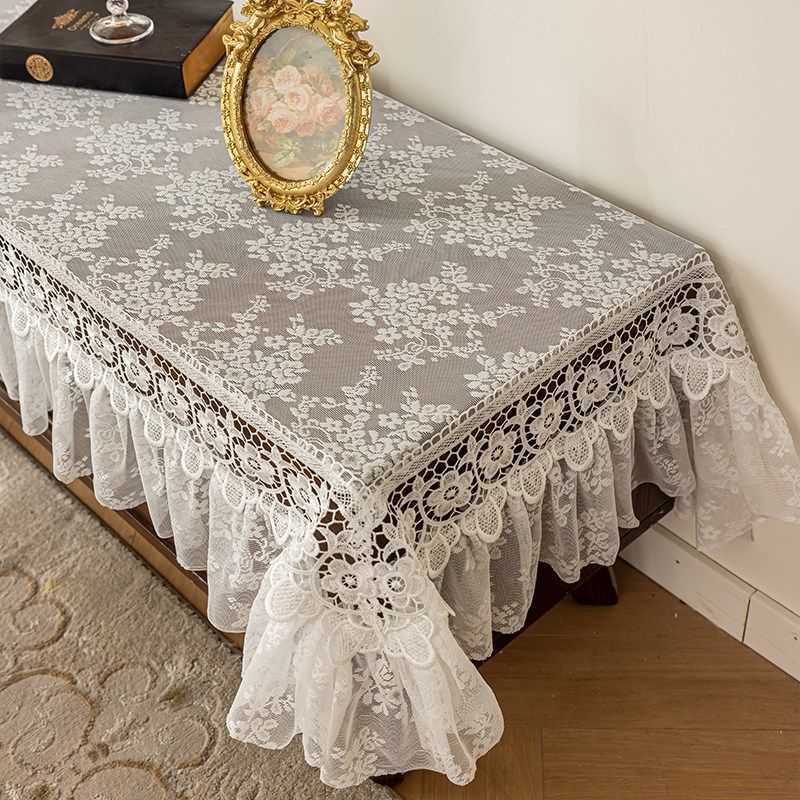 美式桌旗镂空复古法式绣花蕾丝桌布电视柜茶几斗柜盖布盖巾,居家布艺,桌布,淘宝优惠券,粉丝福利购,淘宝优惠卷