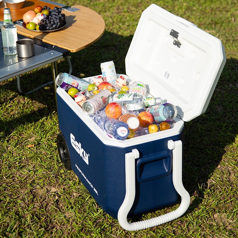 esky保温箱户外露营拉杆箱车载食品保鲜箱户外冷藏箱海钓箱38L
