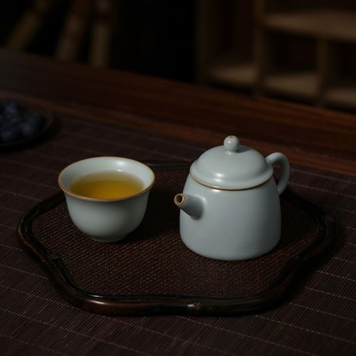 汝窑知己杯品茗杯复古主人茶杯陶瓷小号景德镇功夫茶杯单杯礼盒装