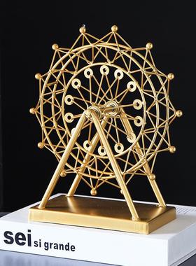 轻奢高档摩天轮酒柜摆件家居装饰品客厅办公室桌面创意卧室氛围感