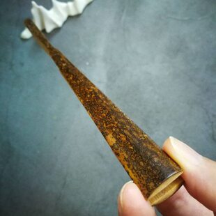 梅鹿竹文玩扇子湘妃竹扇骨空白宣纸折扇老料斑竹折叠扇中国风精工