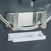 304不锈钢锅盖架壁挂厨房置物架免打孔放锅盖架菜板案板砧板收纳