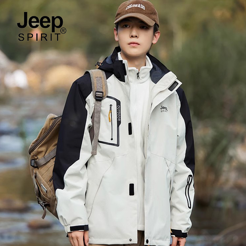 2025冲锋衣吉普男士三合一男流行