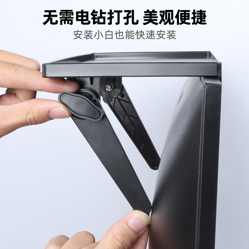 电视机顶盒置物架墙上免打孔放摄像头wifi收纳盒路由器放置架托架