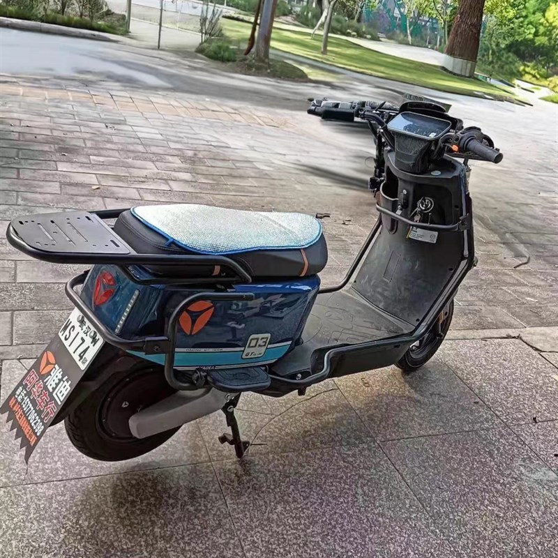 雅迪G25-D加厚护杠G25-防摔保险杠外卖后衣架碳钢尾箱架前护杠