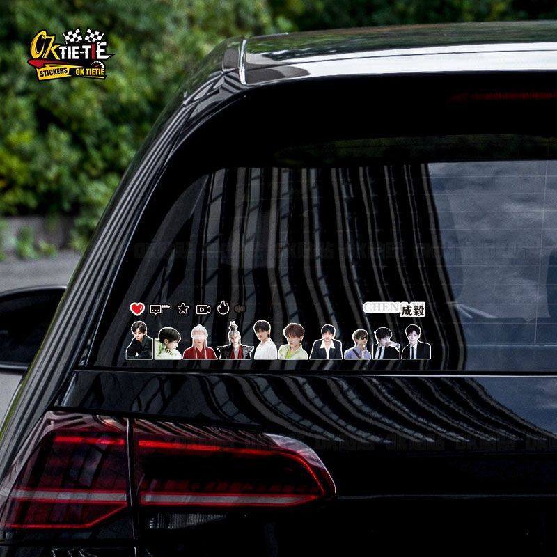 成毅车贴个性创意汽车贴纸车窗划痕遮盖汽车装饰贴车身防水贴
