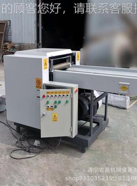 海绵切粒机生产家32549 棉门帘边角粉碎厂机 铡刀式料纤维切断机