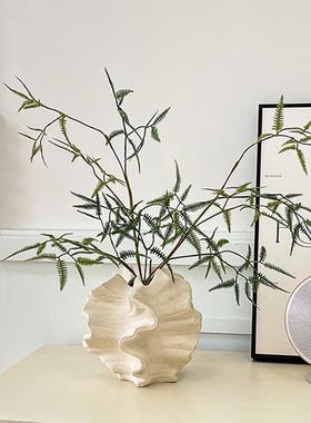 现代侘寂软装高级感陶瓷花瓶摆件客厅玄关民宿样板间桌面艺术花器