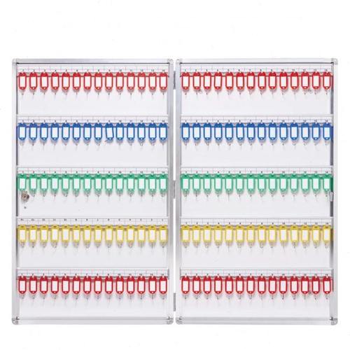 钥匙箱48位挂壁式房产中介物业锁匙管理箱96位钥匙盒铝合金钥匙柜