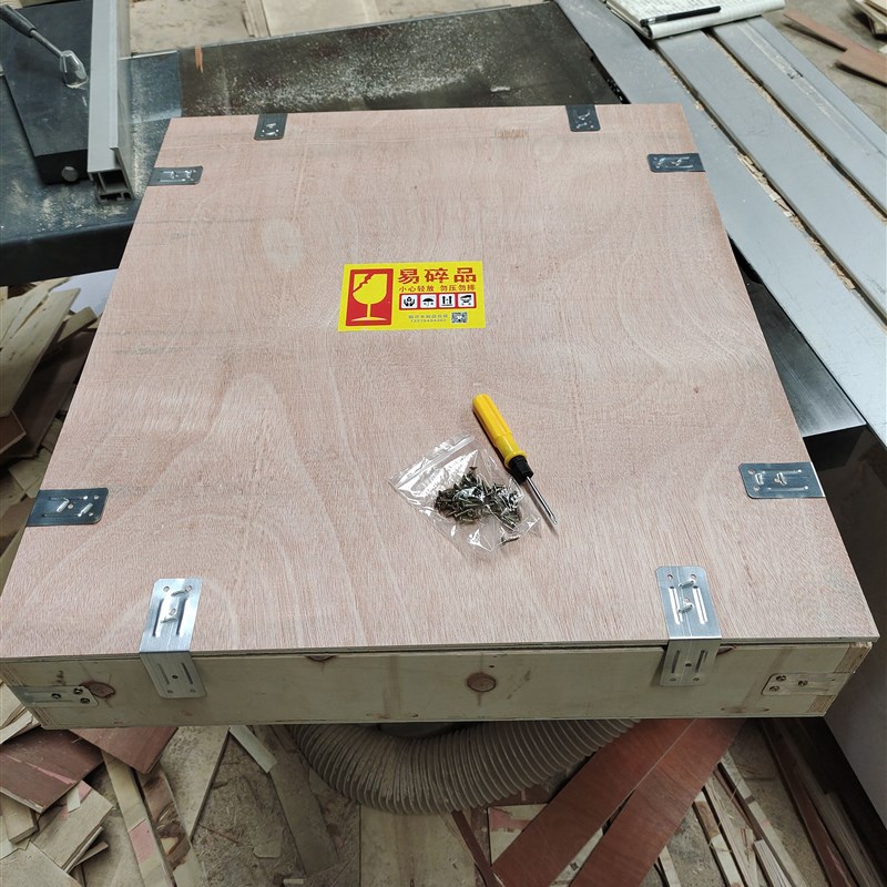 定做快递运输g油画木箱婚纱照相框包装工艺品运输中转收纳木箱