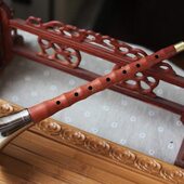 燕京红木唢呐 民间初学乐器BC调D调A调大G调赠送配件哨片标准较音