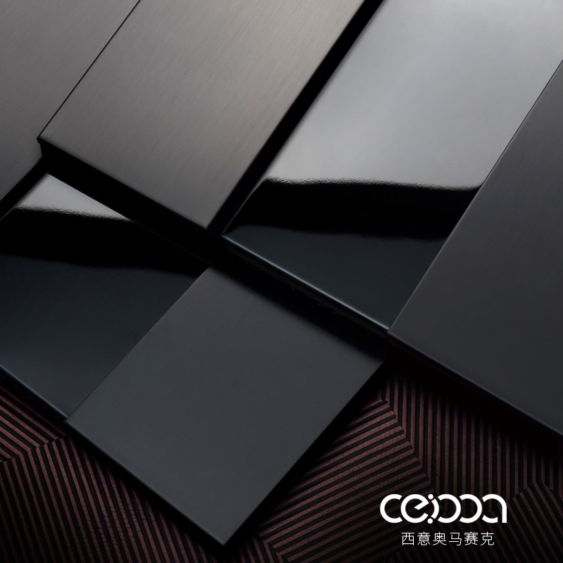 3D立体长条金属马赛克瓷s砖餐厅酒吧艺术砖背景墙凹凸304不锈钢砖