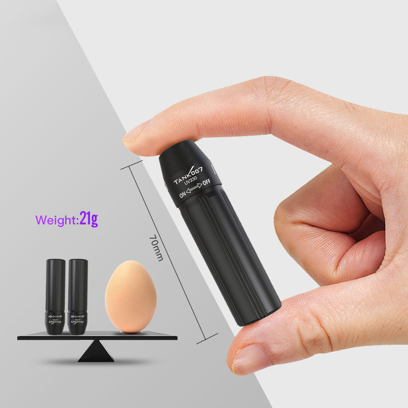 迷你UV无影胶水固化灯手电筒LED波长365nm紫外线荧光检测防伪鉴定