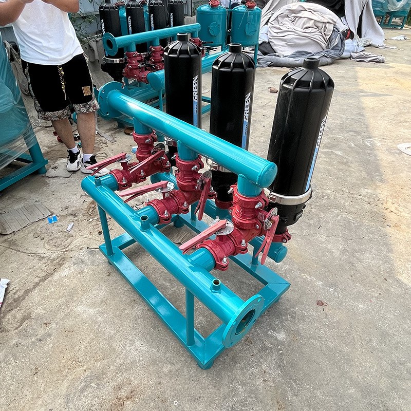 全自动反冲洗叠片过滤器节水喷灌2寸3寸4寸农业叠片式泥沙过滤器