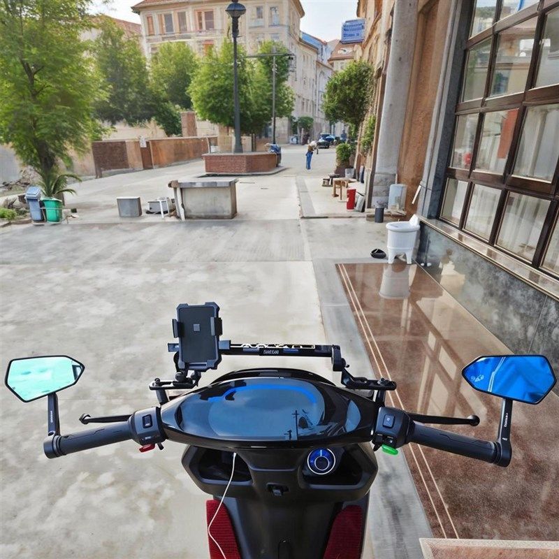 适用极核后视镜AE4i AE3i AE5i AE8 EZ3改装巴特风反光手把倒车镜