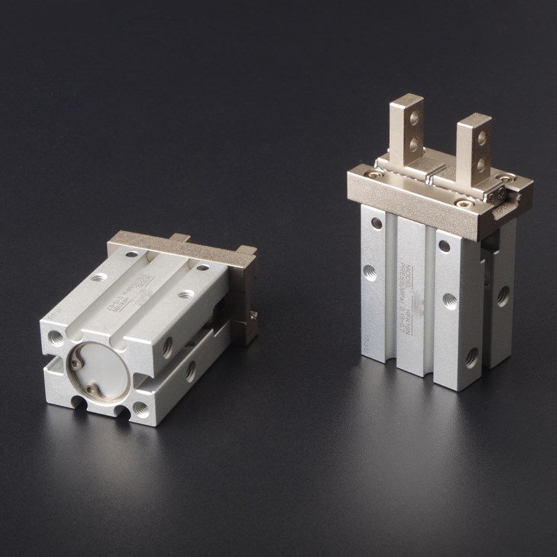 亚德客HFK滚柱导轨手指气缸HFTK/HFSK/HFK10 16 20 25 32 40 N B