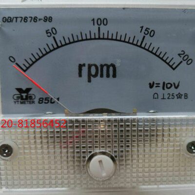 直流转分表转速表85C1-200rpm  r/min DC10V  GB/T7676-98