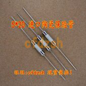 带引脚 拍1件发100个 250V 保险丝 T5A 陶瓷保险管 慢断