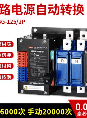 双电源自动转换开关家用220V大功率125A转换不断电自动切换开关PC