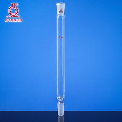 玻璃精馏柱填充料柱蒸馏柱精馏塔联华玻璃仪器14/19/24磨口LH-501